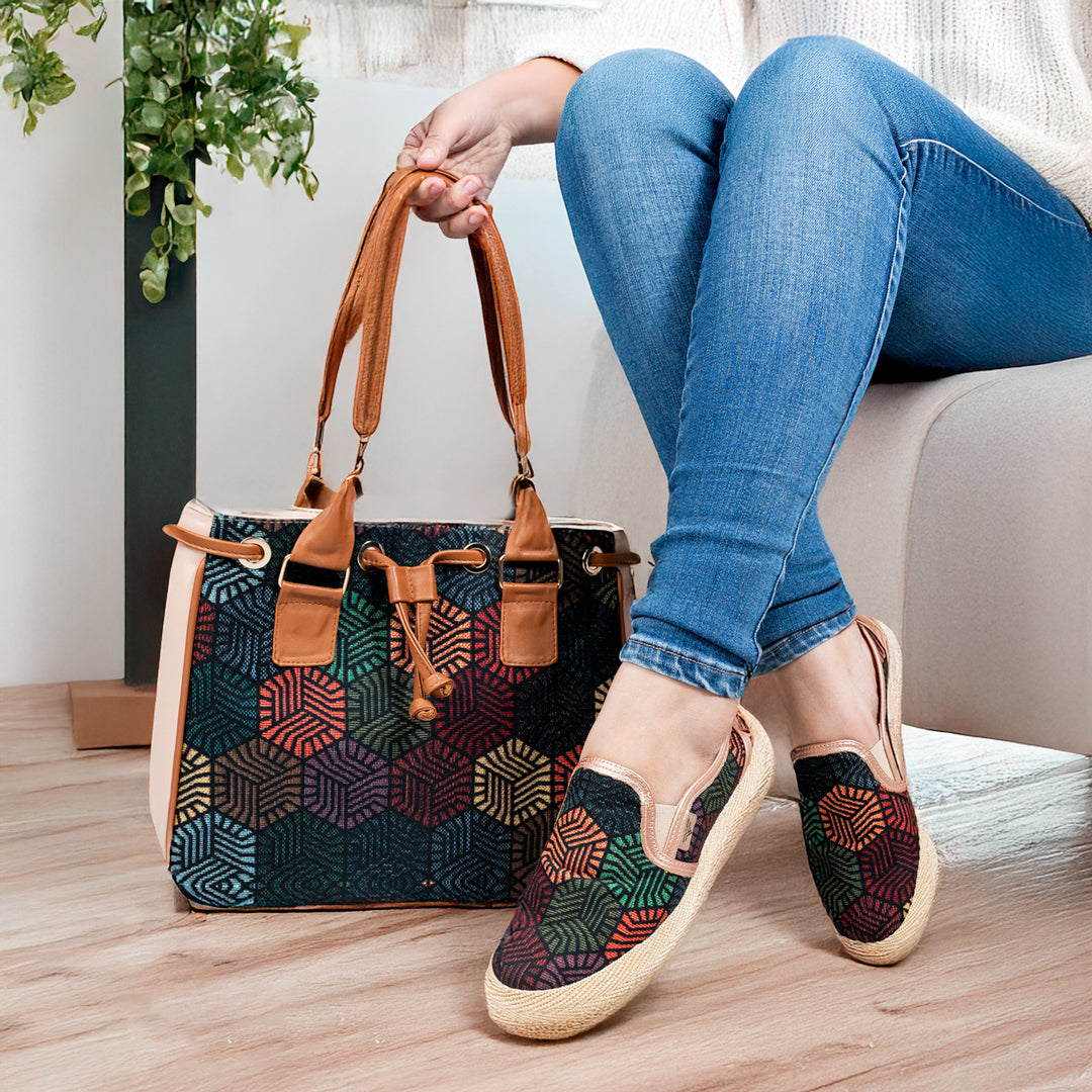 COMBO BOLSO + CALZADO GEO CAFE + ENVIO GRATIS