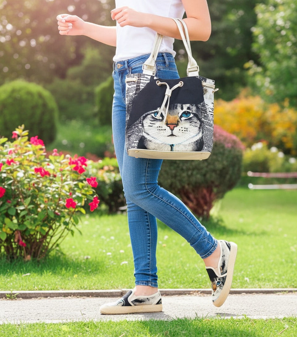 COMBO BOLSO + CALZADO GATO BOINA + ENVIO GRATIS