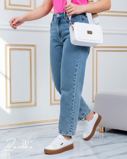 COMBO BOLSO + CALZADO BLANCO + ENVIO GRATIS