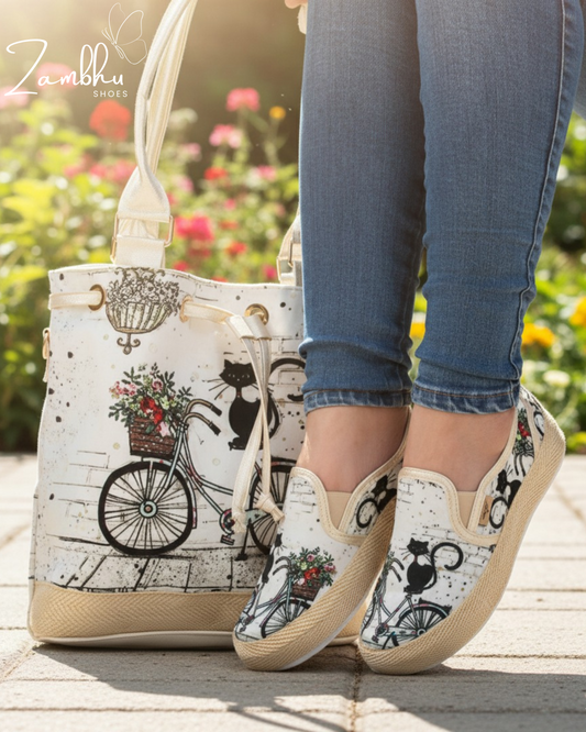 COMBO BOLSO + CALZADO GATO BICI + ENVIO GRATIS